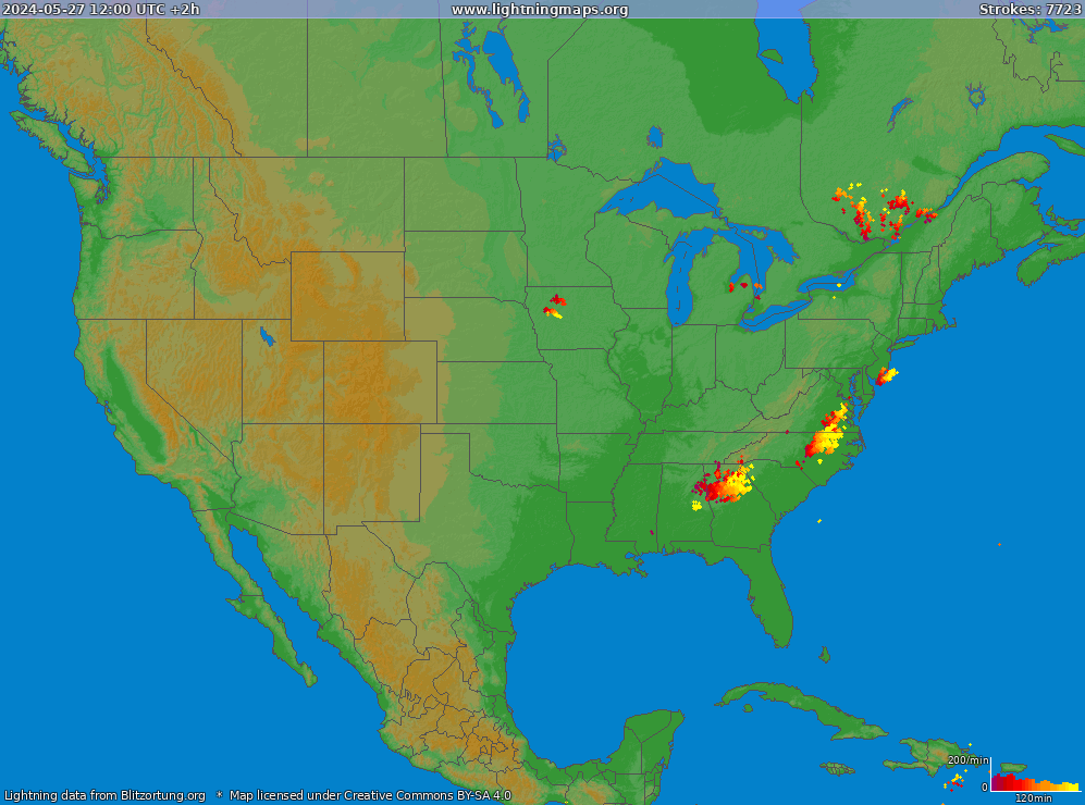 Lightning map USA (Big) 2024-05-27 (Animation)