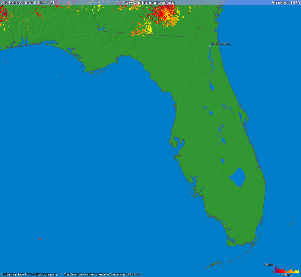 Blixtkarta Florida (Big) 2024-05-28 (Animering)