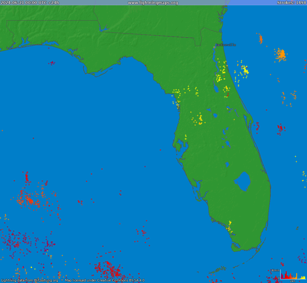 Carte de la foudre Florida (Big) 21/06/2024