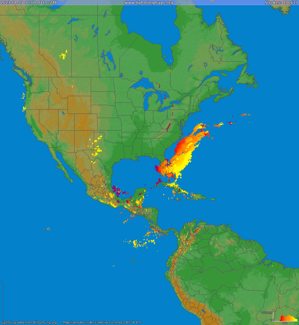 Salamakartta North America 2023-04-17