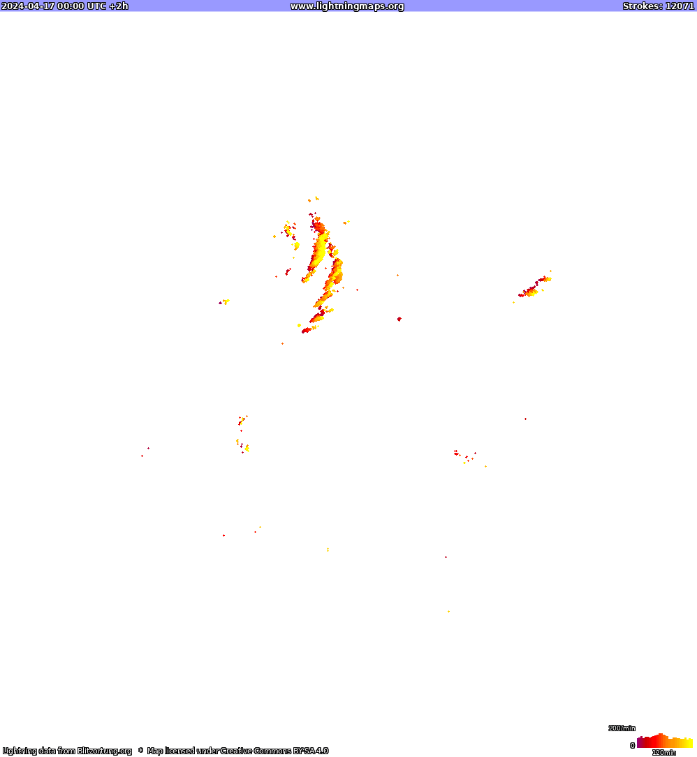 Blixtkarta North America 2024-04-17 (Animering)