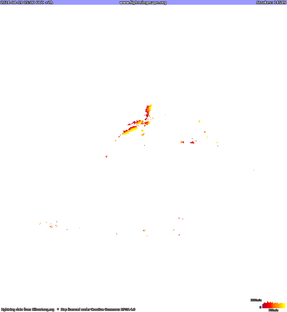 Blitzkarte Nordamerika 19.04.2024 (Animation)