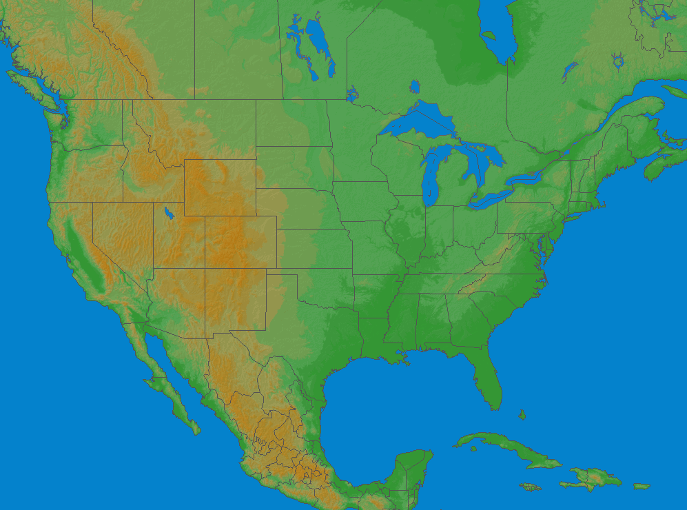 Bliksem kaart USA (Big) 29.04.2024 (Animatie)