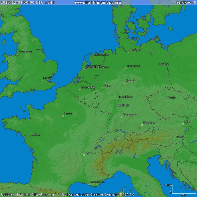 Europa Archiv Karten Westeuropa Lightningmaps Org
