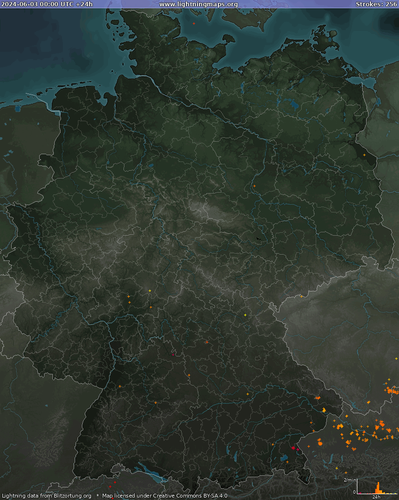 Blitzkarte Deutschland 03.06.2024