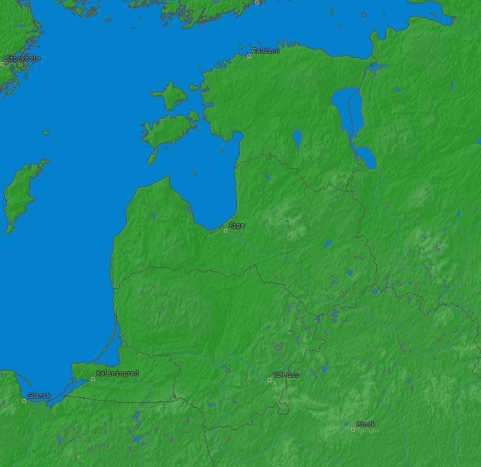 Lightning map Baltic States 2022-10-01 (Animation)