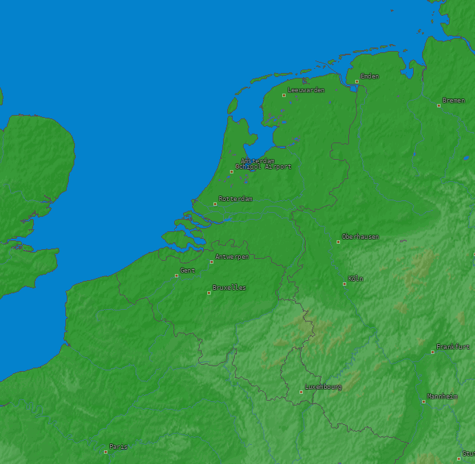 Mapa bleskov Benelux 29.03.2024 (Animácia)
