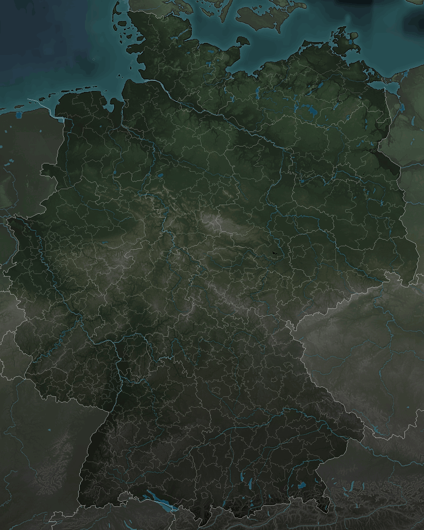 Lightning map Germany 2024-04-16 (Animation)