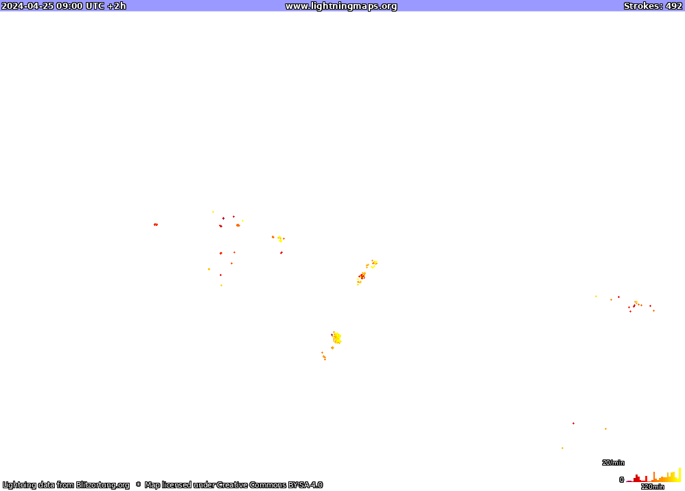 Lightning map Europe (Big) 2024-04-25 (Animation)