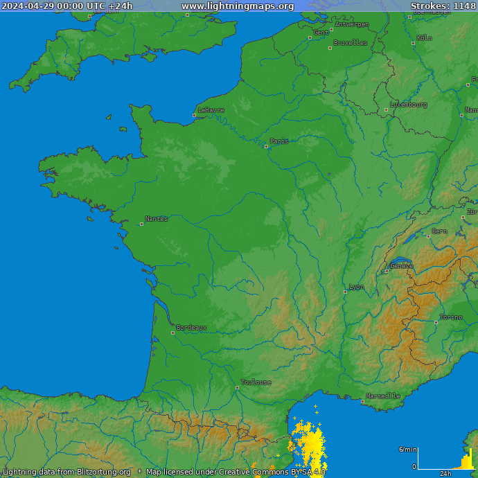 Lynkort Frankrig 29-04-2024