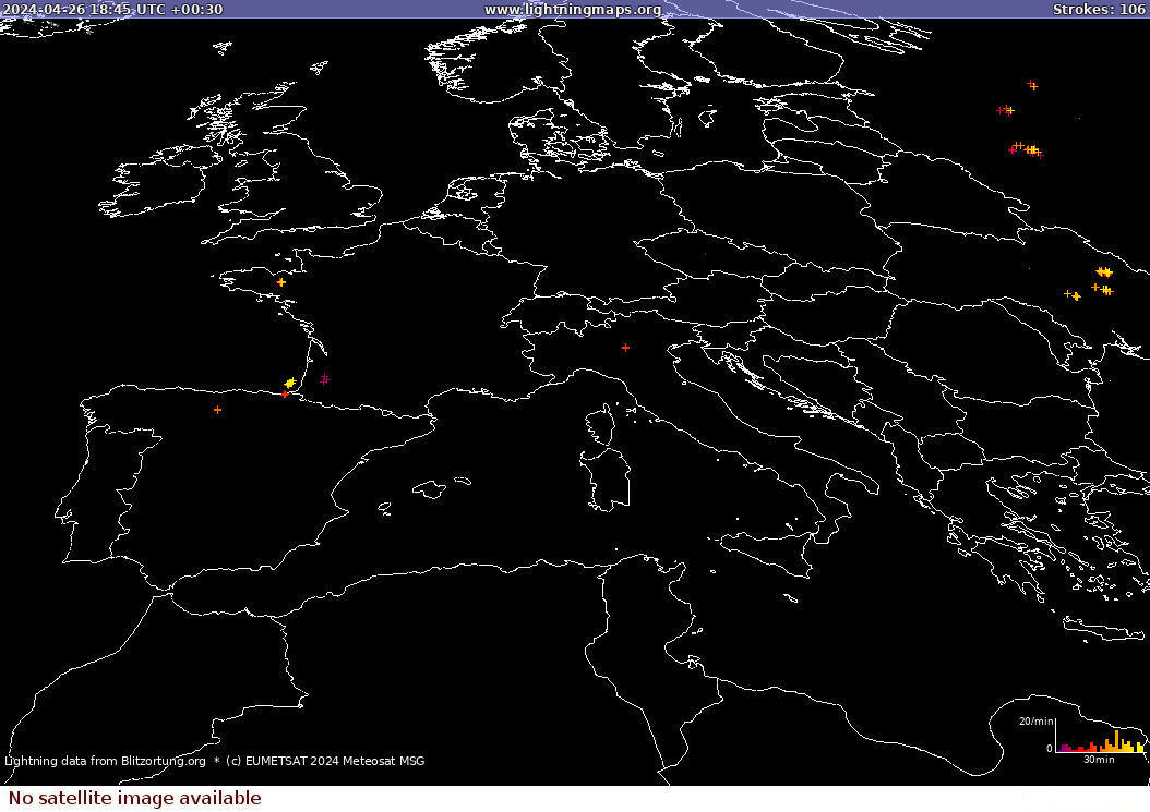 Salamakartta Sat: Europe Clouds + Rain 2024-04-27 (Animaatio)