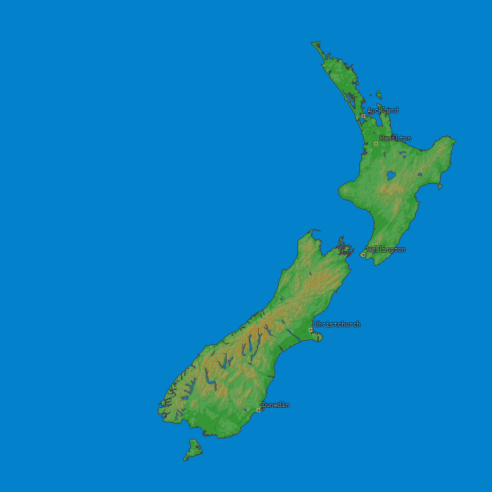 Lightning map New Zealand 2021-10-19 (Animation)