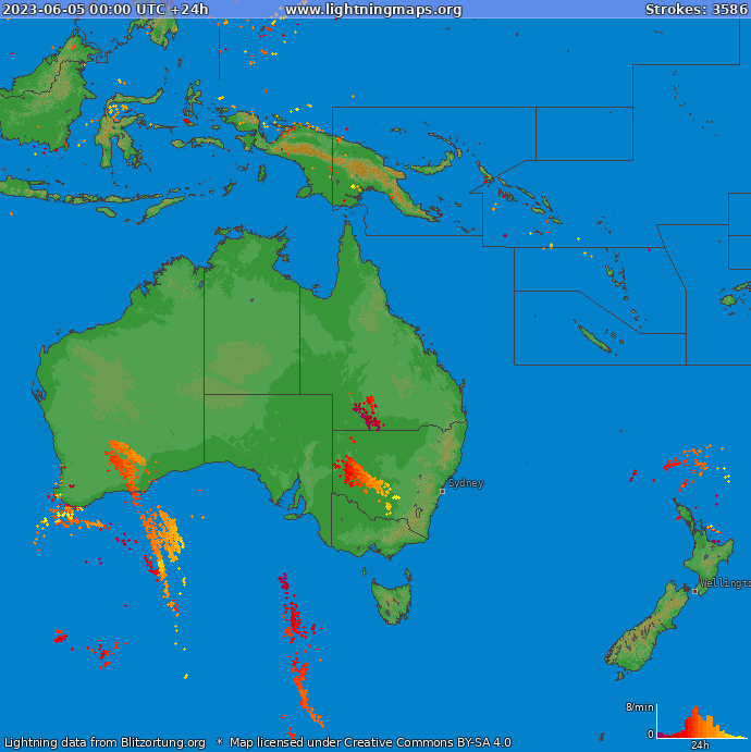 Blixtkarta Oceania 2023-06-05