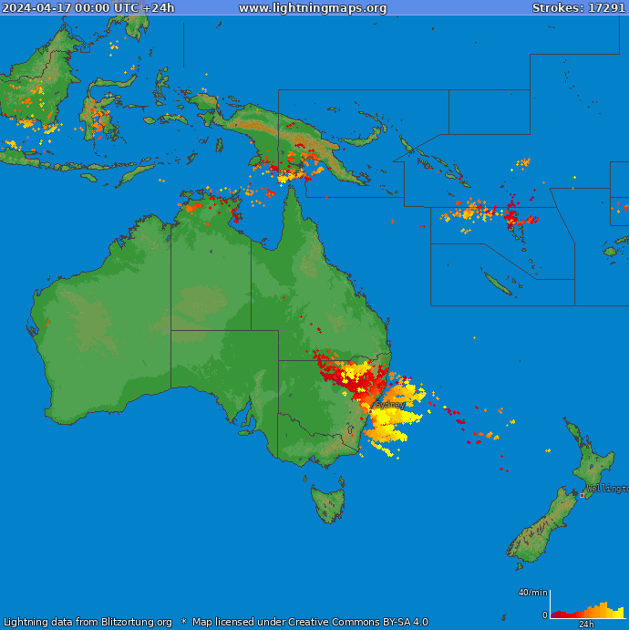 Lynkort Oceania 17-04-2024