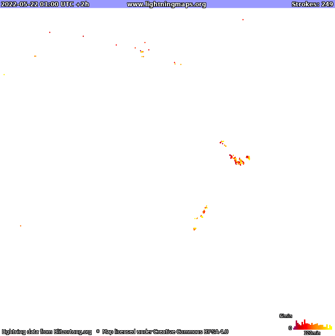 Lightning map Oceania 2022-05-22 (Animation)