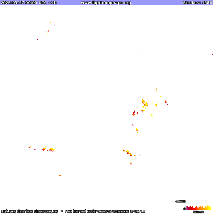 Carte de la foudre Oceania 27/05/2022 (Animation)