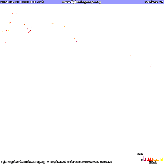 Bliksem kaart Oceania 19.04.2024 (Animatie)