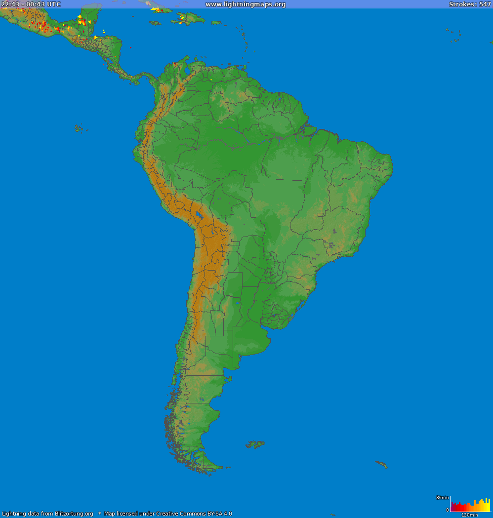 Densities South America 2024 