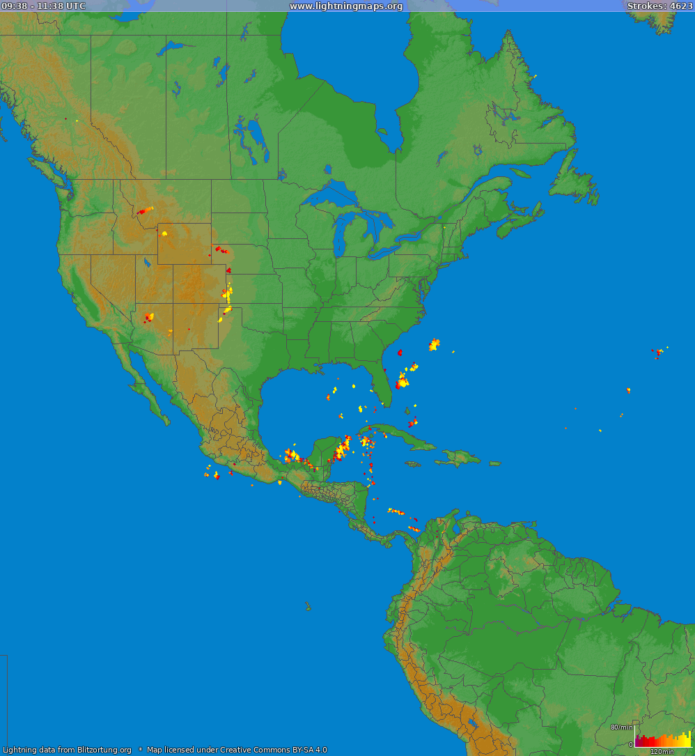 Poměr blesků (Stanice Hem) North America 2024 