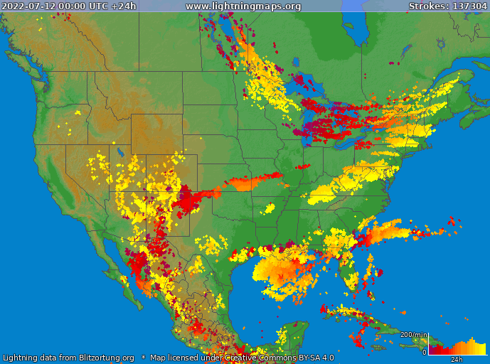 America :: Archives :: Maps :: USA :: LightningMaps.org