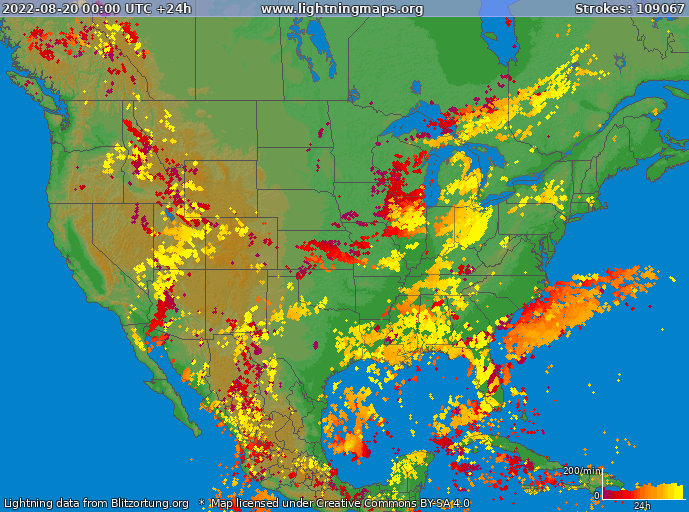 America :: Archives :: Maps :: USA :: LightningMaps.org