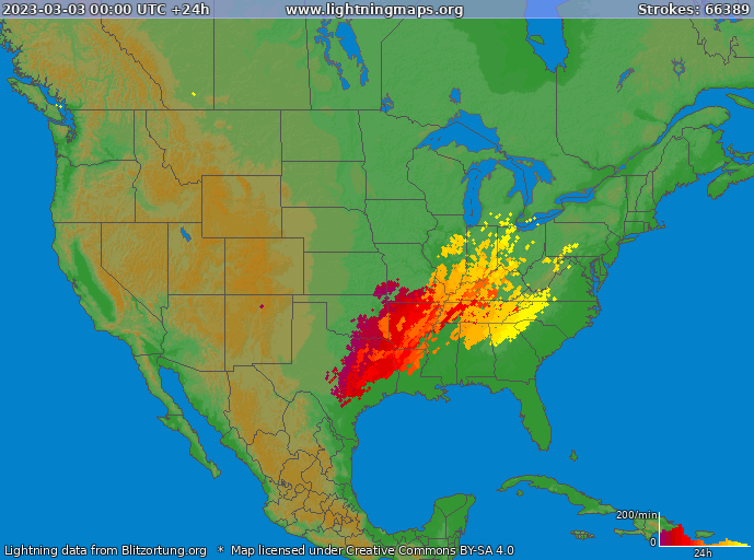 America :: Archives :: Maps :: USA :: LightningMaps.org