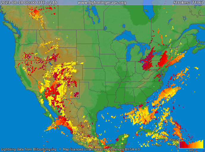 America :: Archives :: Maps :: USA :: LightningMaps.org