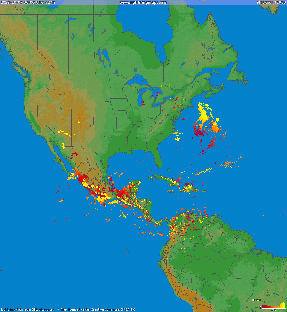 America :: Archives :: Maps :: North America :: LightningMaps.org