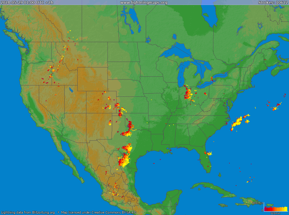 Lightning map USA (Big) 2024-05-29 (Animation)