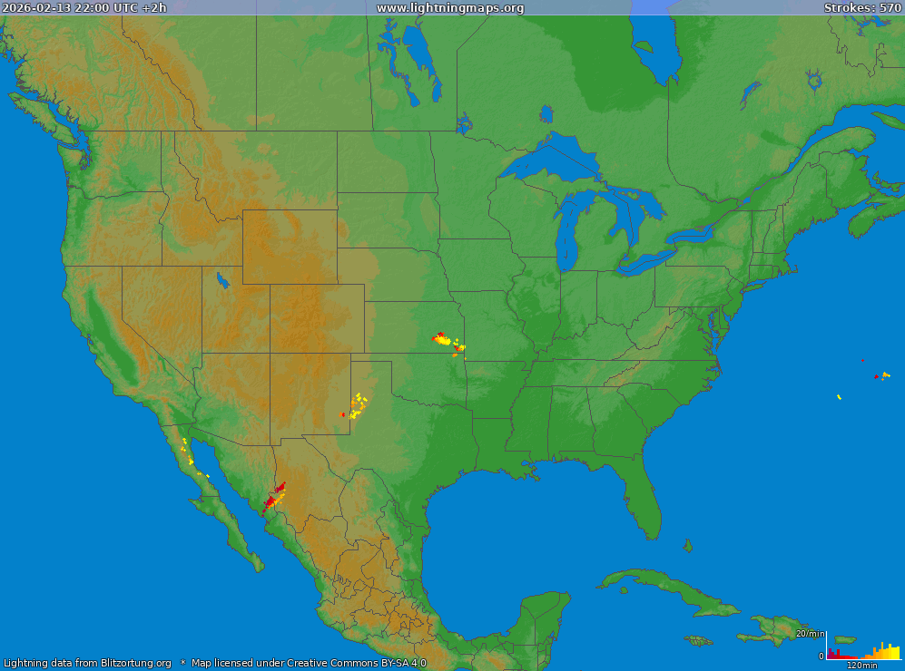 Lightning map USA (Big) 2026-02-14 (Animation)