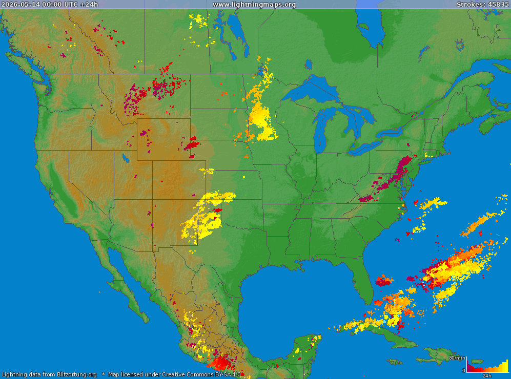 Lightning map USA (Big) 2026-05-14