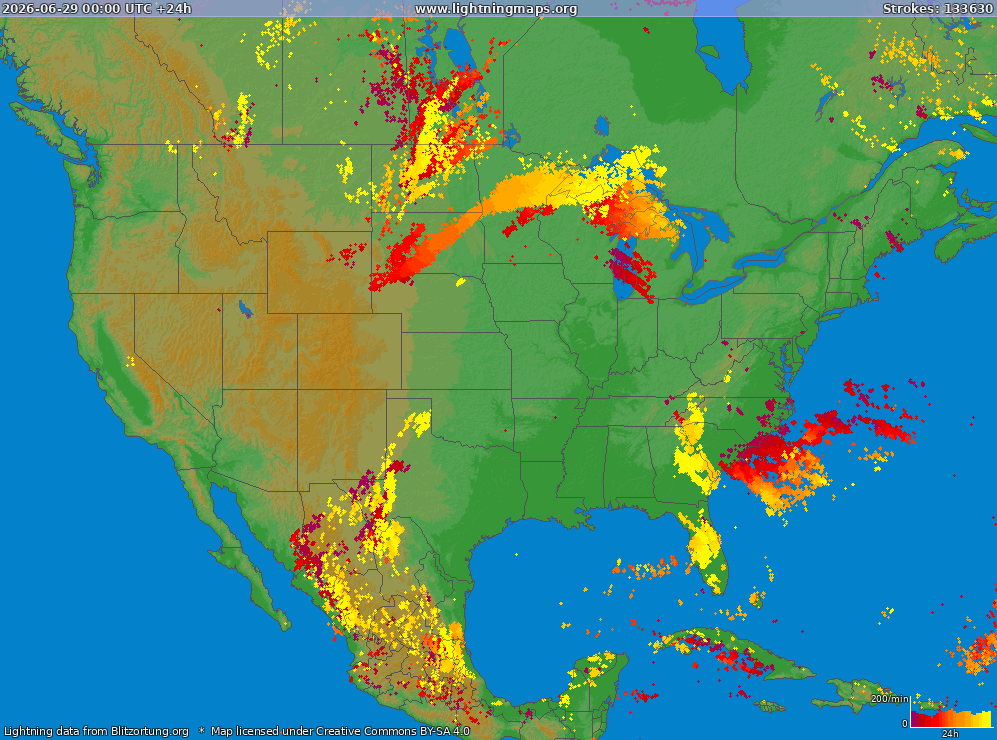 Lightning map USA (Big) 2026-06-29