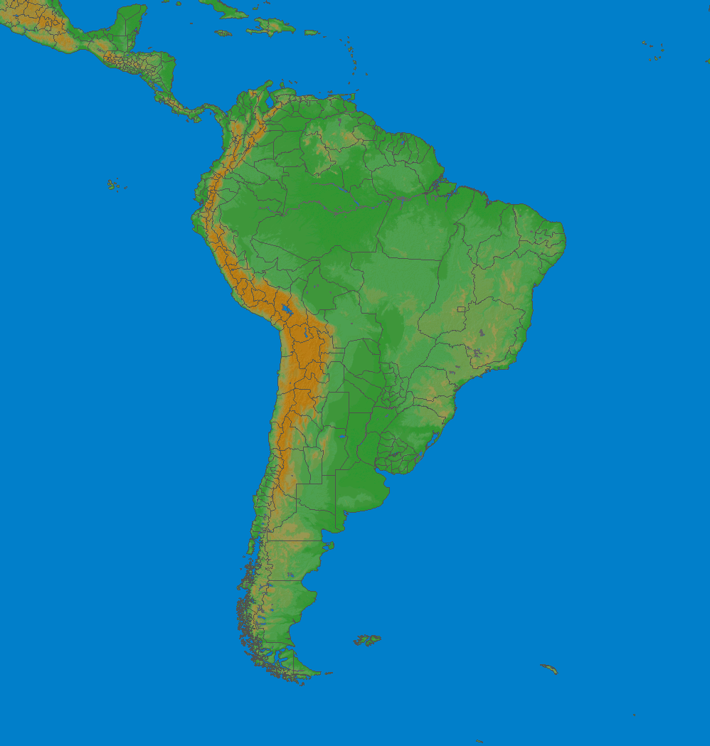 Lightning map South America 2024-04-29 (Animation)