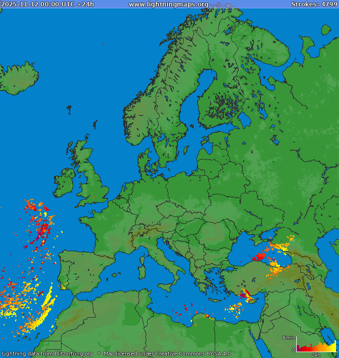 Lynkort Europa 12-11-2025