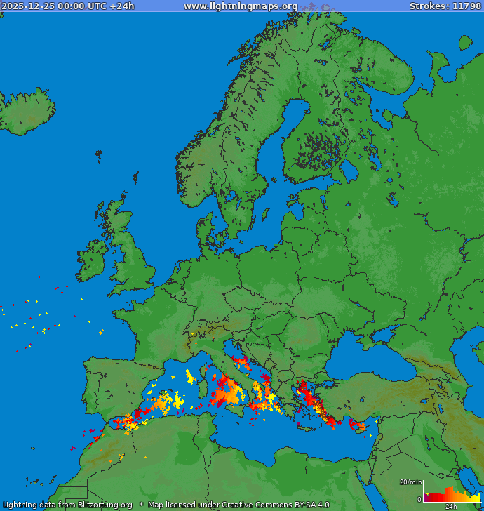 Lynkort Europa 25-12-2025