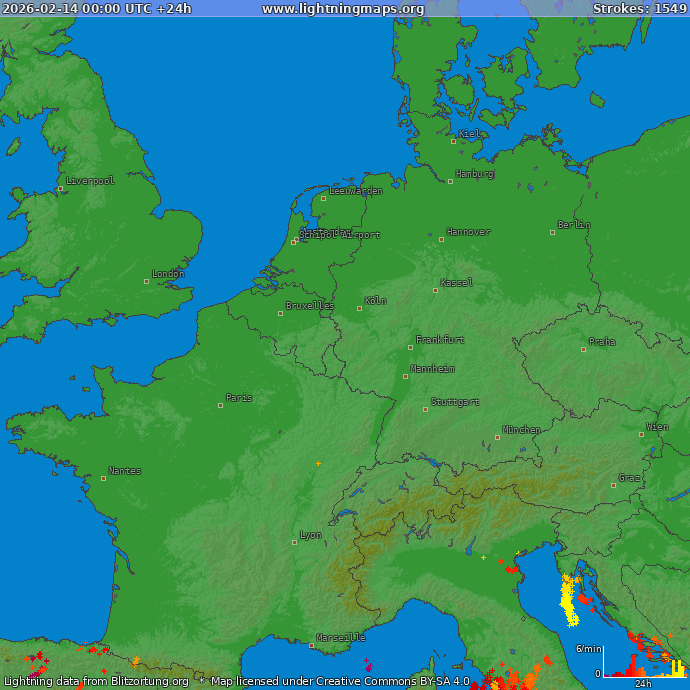 Lynkort Vest Europa 14-02-2026
