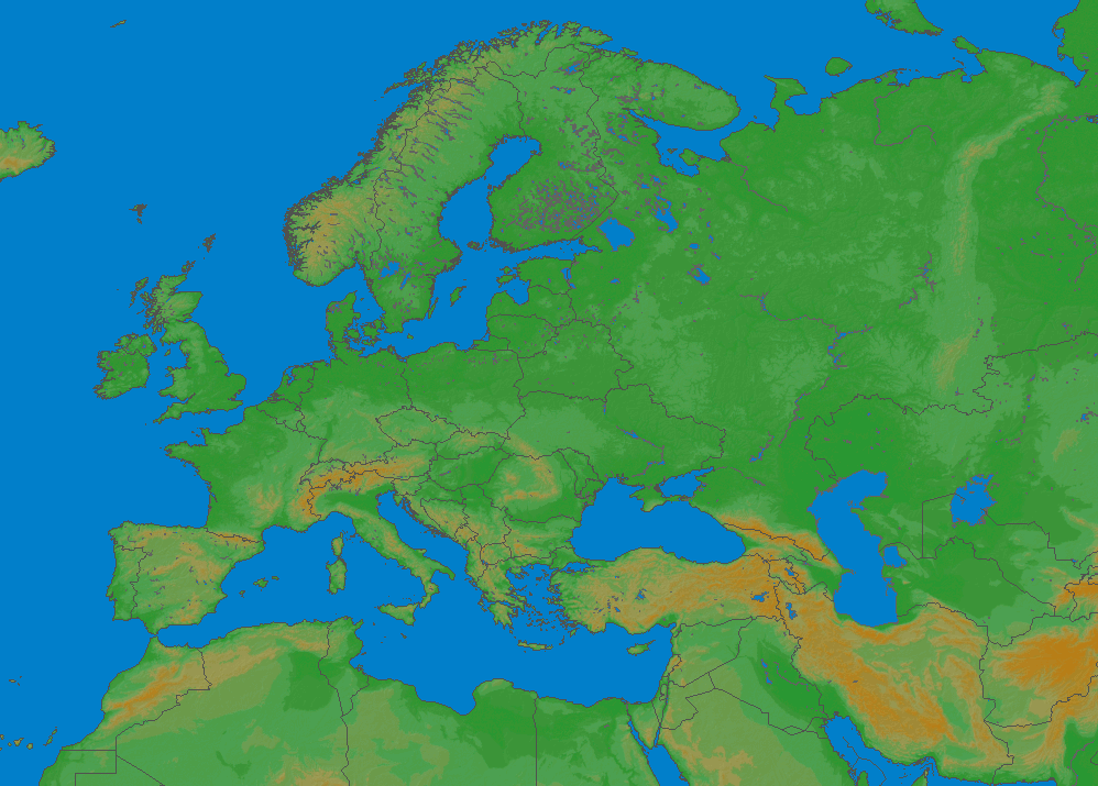 Mapa wyładowań Europe (Big) 2024-04-25 (Animacja)