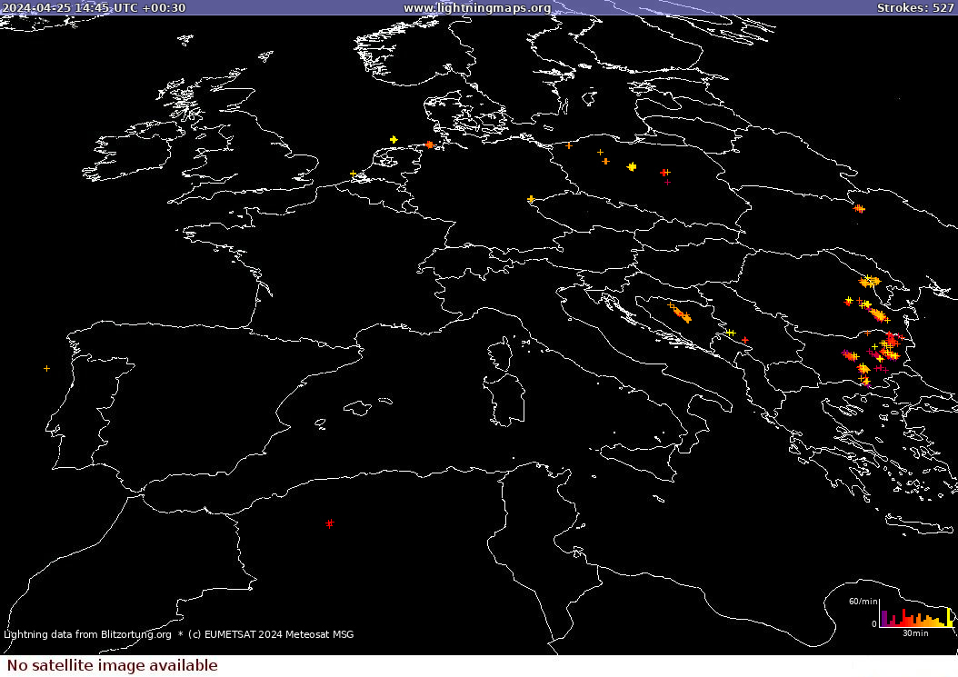 Salamakartta Sat: Europe Clouds + Rain 2024-04-25 (Animaatio)