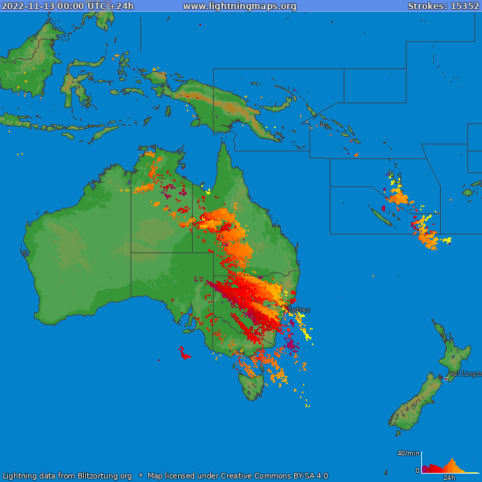 Blixtkarta Oceania 2022-11-13