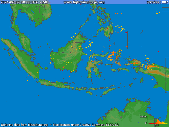 Zibens karte Indonesia 2024.06.09