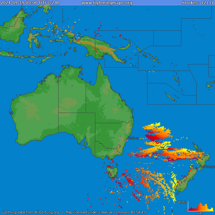 Salamakartta Oceania 2024-09-19