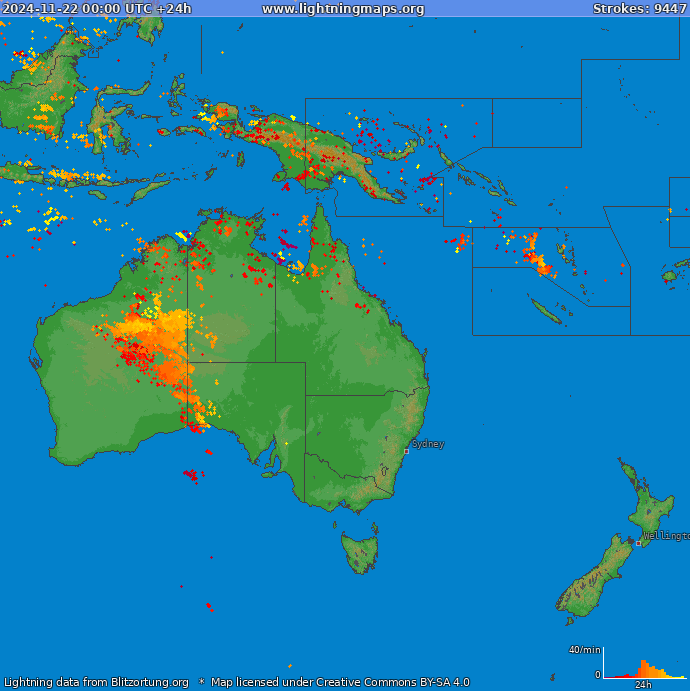 Salamakartta Oceania 2024-11-22