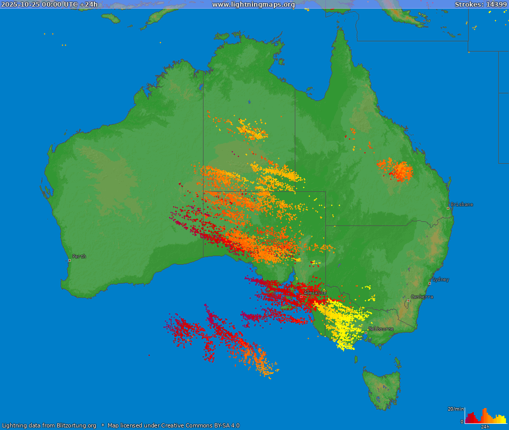 Oceania :: Archives :: Maps :: Australia (Big) :: LightningMaps.org