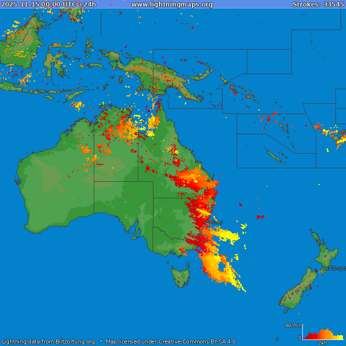 Salamakartta Oceania 2025-11-15