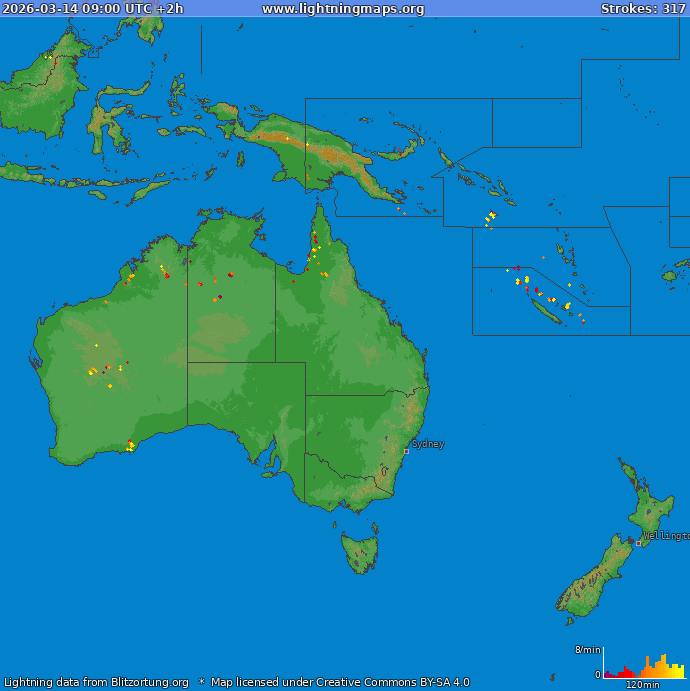 Salamakartta Oceania 2026-03-14 (Animaatio)