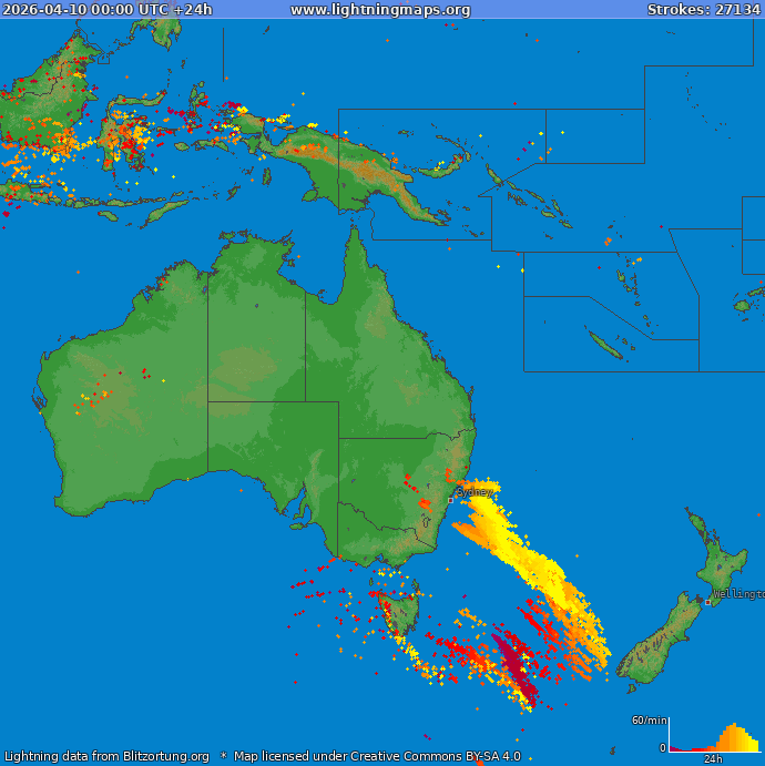 Salamakartta Oceania 2026-04-10