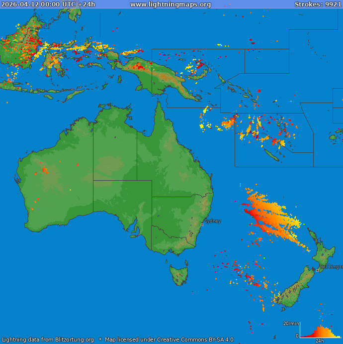 Salamakartta Oceania 2026-04-12