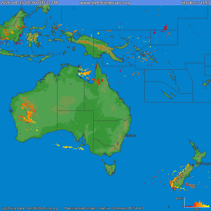 Lynkort Oceania 15-04-2026