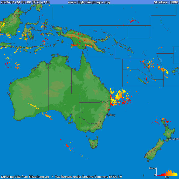 Zibens karte Okeānija 2026.04.24