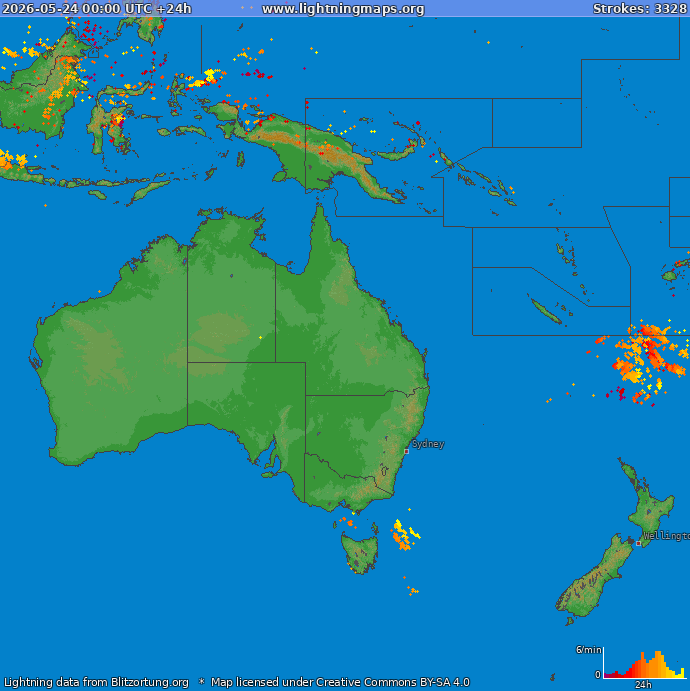Salamakartta Oceania 2026-05-24